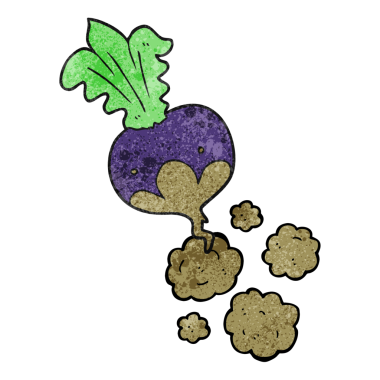 Bir insan tarafından çizilmiş el yapımı karikatür pancarı.