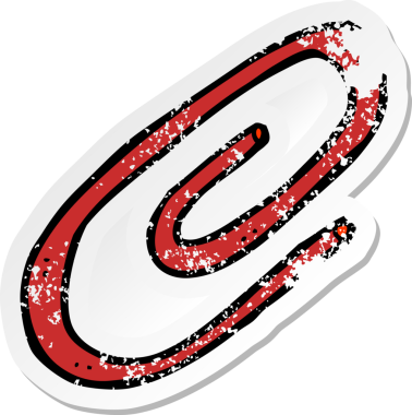 Bir insan tarafından çizilmiş bir karikatür atacının geriletilmiş yapıştırması.