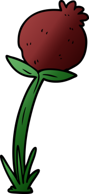 Bir insan tarafından çizilmiş gelincik.