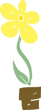 Bir insan tarafından çizilmiş karalama saksısı.