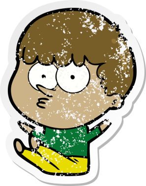 Bir çizgi film karakterinin sıkıntılı çıkartması bir insan tarafından çizilmeyi bekliyordu.