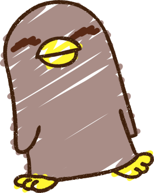 Bir insan tarafından çizilen Penguen Tebeşiri