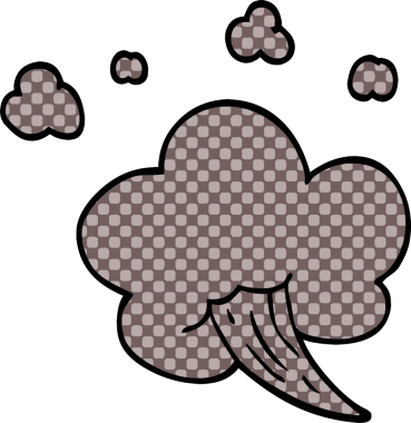 Bir insan tarafından çizilmiş karalama bulutu.