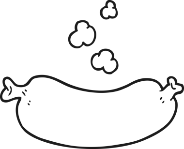 Bir insan tarafından çizilmiş siyah beyaz bir karikatür.