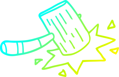 Bir insan tarafından çizilmiş tahta bir karikatür çizimi.