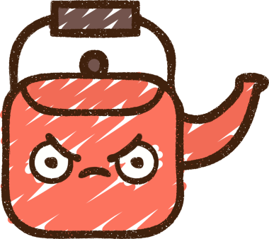 Bir insan tarafından çizilen Sıcak Kettle Tebeşiri