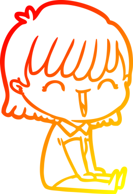 Bir insan tarafından çizilmiş bir karikatür kadın çizimi