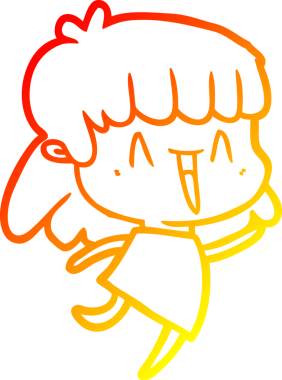 Bir insan tarafından çizilmiş bir karikatür kadın çizimi