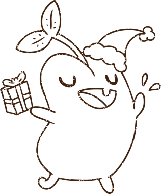 Bir insan tarafından çizilmiş Noel Fasulyesi Kömürü