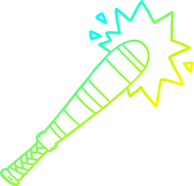 Bir insan tarafından çizilmiş beyzbol sopası çizimi.