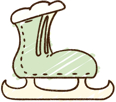 Bir insan tarafından çizilen Buz Pateni Tebeşiri