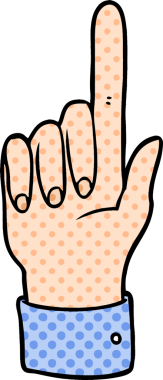 Bir insan tarafından çizilmiş bir çizgi film.