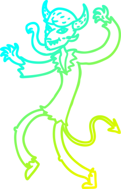 Bir insan tarafından çizilen dans eden bir karikatür çizimi.