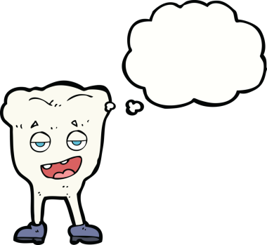 Bir insan tarafından çizilmiş düşünce baloncuğu olan kendini beğenmiş bir çizgi film karakteri.