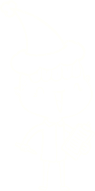 Bir insan tarafından çizilen Noel Adam Tebeşiri