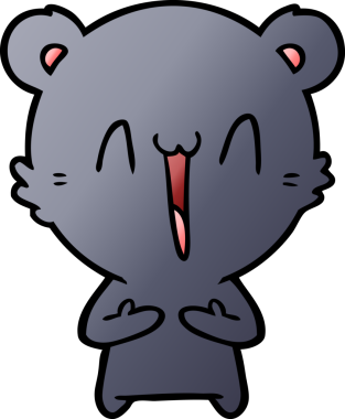 Bir insan tarafından çizilmiş bir çizgi film karakteri.