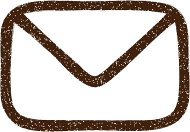 Bir insan tarafından çizilmiş Zarf Sembolü Kömür Çizimi