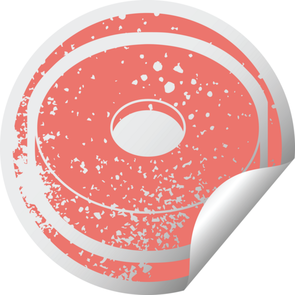 Bir insan tarafından çizilmiş donut grafik sıkıntılı etiket resimleme simgesi