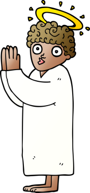 Bir insan tarafından çizilmiş karalama meleği.