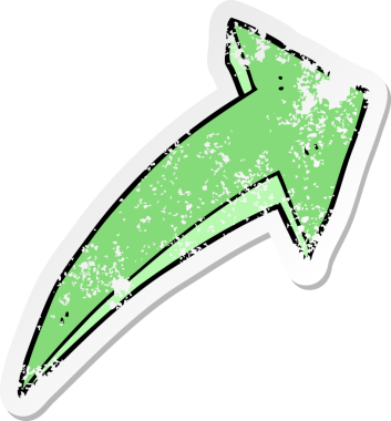 Bir insan tarafından çizilmiş karikatür okunun sıkıntılı çıkartması