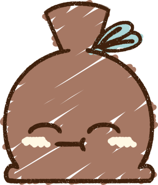 Bir insan tarafından çizilmiş Noel Çuvalı Tebeşiri