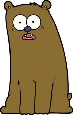 Bir insan tarafından çizilmiş sürpriz bir çizgi film.