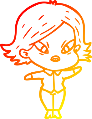 Bir çizgi film karakteri, bir insan tarafından çizilmiş...