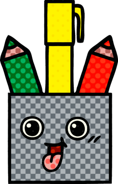 Bir insan tarafından çizilmiş bir kalem kapının çizgi roman stili