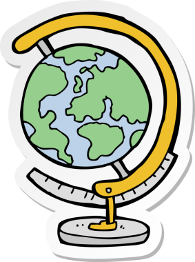 Bir insan tarafından çizilmiş bir çizgi filmin etiketi.