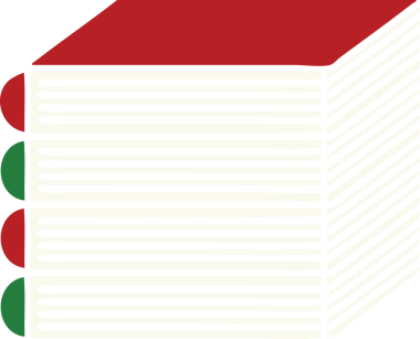 Bir insan tarafından çizilmiş bir yığın kitabın düz renkli retro karikatürü