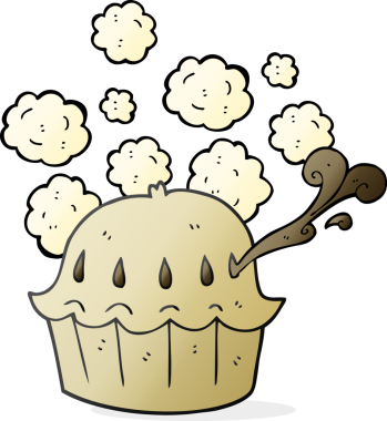 Bir insan tarafından çizilmiş serbest çizim sıcak turta.