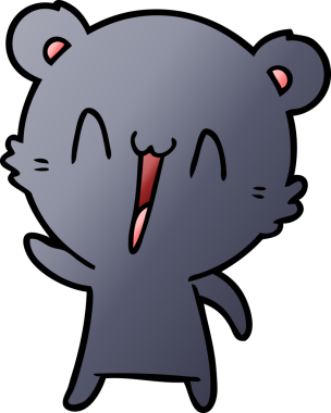 Bir insan tarafından çizilmiş bir çizgi film karakteri.