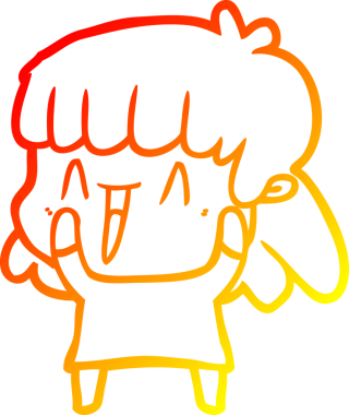 Bir insan tarafından çizilmiş bir karikatür kadın çizimi