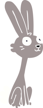 Bir insan tarafından çizilmiş karalama tavşanı