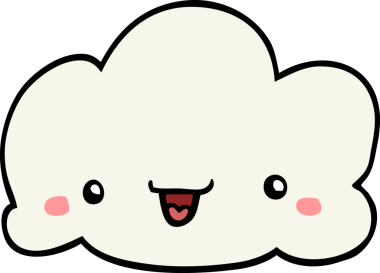 bir insan tarafından çizilmiş karikatür bulutu