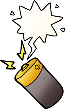 bir insan tarafından çizilmiş, konuşma baloncuklu karikatür bataryası