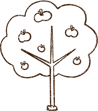 Bir insan tarafından çizilmiş Elma Ağacı Kömürü