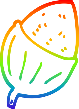 gökkuşağı gradyanı bir insan tarafından çizilmiş bir palamut çizimi