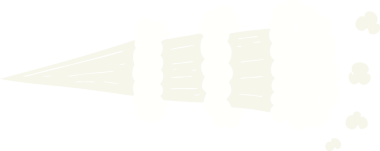 Bir insan tarafından çizilen buhar patlamasının düz renk çizimi