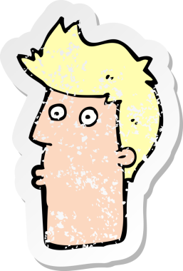 Bir insan tarafından çizilmiş bir karikatürün gerilimli çıkartması şaşırttı.