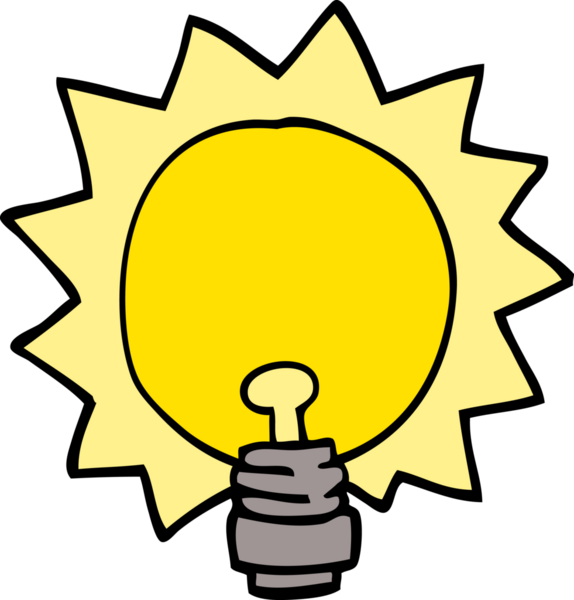 Bir insan tarafından çizilmiş karalama lambası.