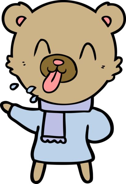 Bir insan tarafından çizilmiş bir çizgi film karakteri.