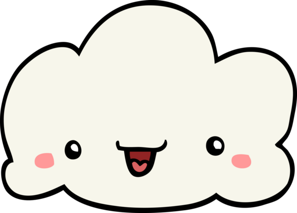 bir insan tarafından çizilmiş karikatür bulutu