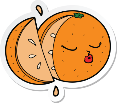 Bir insan tarafından çizilmiş bir çizgi film çıkartması.