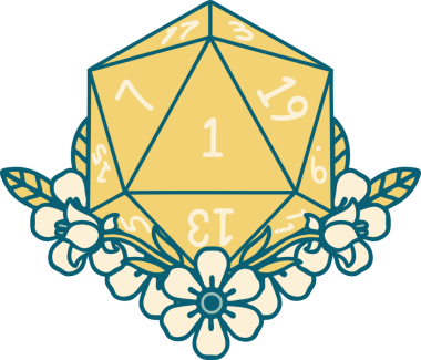 Retro Dövme Tarzı Doğal Zarlar Bir insan tarafından çizilmiş çiçek elementleri ile yuvarlanır