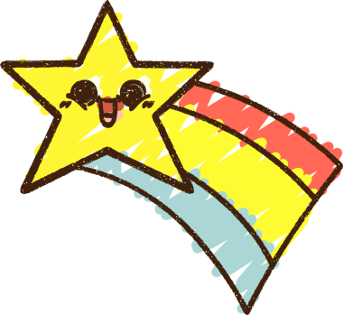 Bir insan tarafından çizilen Yıldız Tebeşiri