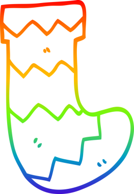 Bir insan tarafından çizilmiş bir karikatür çiziminin gökkuşağı gradyanı