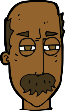 Çizgi film bir insan tarafından çizilmiş yaşlı bir adamı rahatsız ediyor.