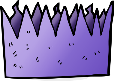 Bir insan tarafından çizilmiş karikatür kağıdı taç.