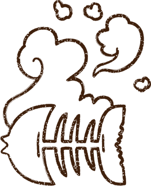 Bir insan tarafından çizilmiş Eski Balık Kömürü